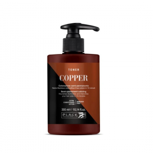 Semi-permanentn&iacute; toner pro barevn&eacute; a př&iacute;rodn&iacute; vlasy Black Professional - měděn&yacute; 300 ml