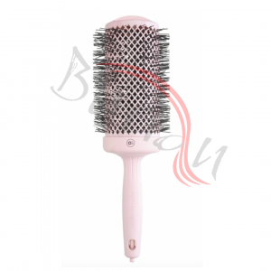 Kulatý foukací kartáč s extra dlouhým tělem Olivia Garden Expert Blowout Speed Pastel Pink - 65 mm