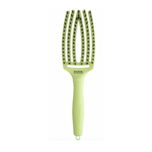 Kartáč na vlasy Olivia Garden Fingerbrush Dolce Vita Green Pistacchio - pistáciově zelená
